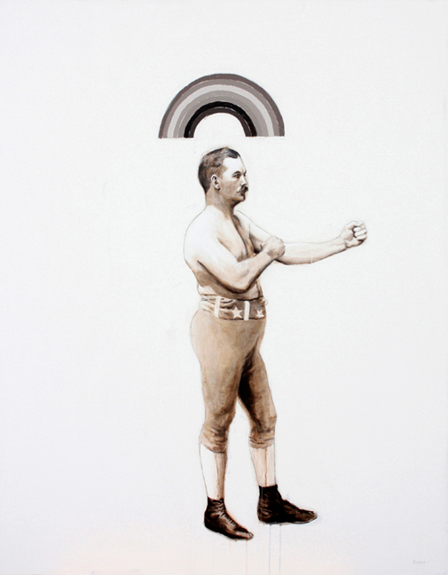Artist: Alain Bonder Painting: John L. Sullivan
